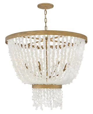 Dune Medium Single Tier Chandelier in Burnished Gold