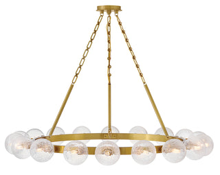 Coco Large Single Tier Chandelier in Lacquered Brass