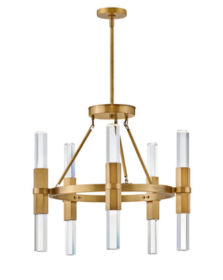 Cecily Medium Single Tier Chandelier in Heritage Brass