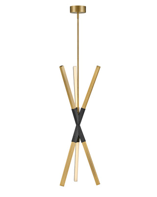 Rae Medium Pendant in Lacquered Brass