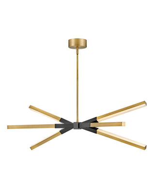 Rae Small LED Linear in Lacquered Brass