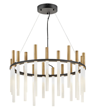 Echo Medium LED Single Tier Chandelier in Black