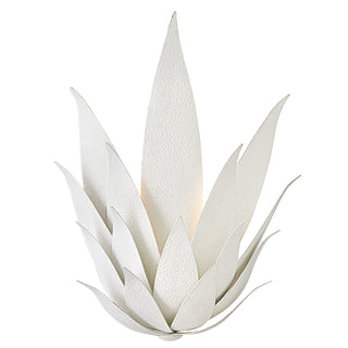 Agave Large Two Light Sconce in Textured Plaster