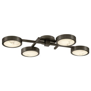 Cava Large Flush Mount in Black Oxide