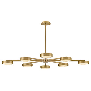 Cava Large Convertible Semi-Flush Mount in Lacquered Brass