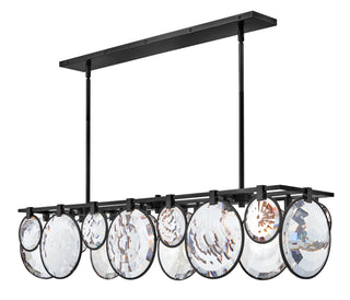 Nala Medium Eight Light Linear in Black