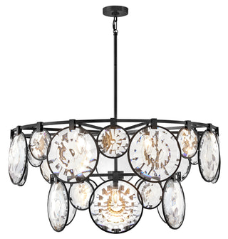 Nala Large Multi Tier Chandelier in Black