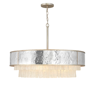 Reverie Large Drum Chandelier in Champagne Gold