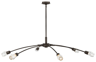 Atera Extra Large Single Tier Chandelier in Black Oxide