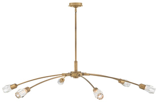 Atera Extra Large Single Tier Chandelier in Heritage Brass