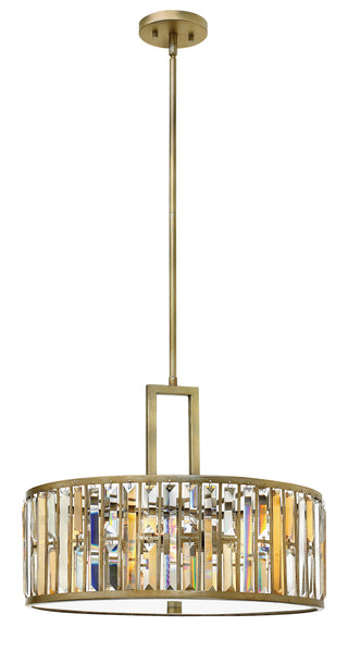 Gemma Small Drum in Silver Leaf