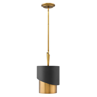 Gigi Small Pendant in Heritage Brass