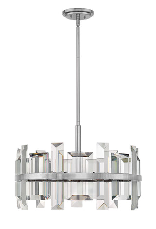 Odette Medium Convertible Drum Chandelier in Polished Nickel