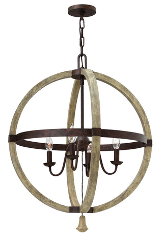 Middlefield Medium Orb Chandelier in Iron Rust