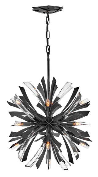 Vida Small Orb Chandelier in Brushed Graphite