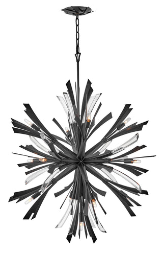 Vida Small Orb Chandelier in Brushed Graphite