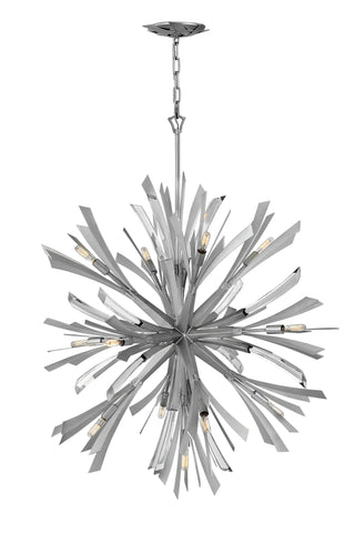 Vida Large Orb Chandelier in Glacial