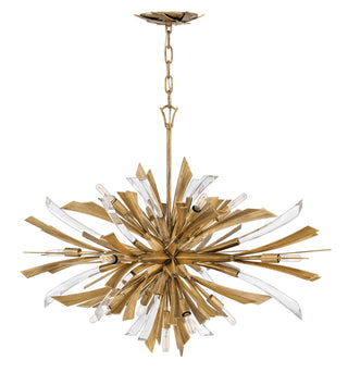 Vida Large Single Tier Chandelier in Burnished Gold