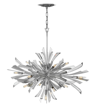 Vida Large Single Tier Chandelier in Glacial