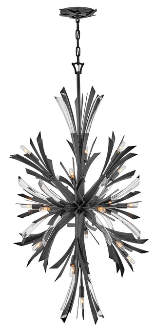 Vida Medium Orb Chandelier in Brushed Graphite