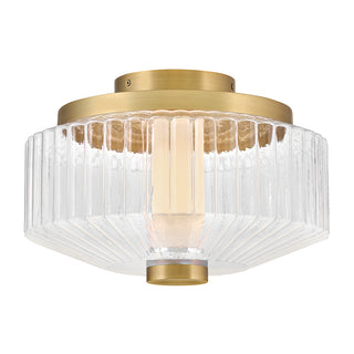 Reign Small LED Flush Mount in Lacquered Brass
