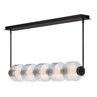 Reign Medium Five Light LED Linear in Black