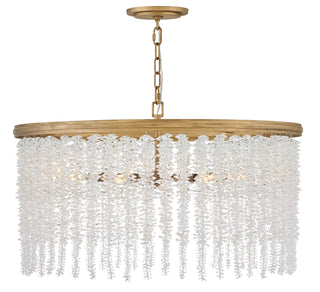 Rubina Medium Convertible Chandelier in Burnished Gold
