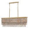 Rubina Medium Six Light Linear in Burnished Gold