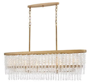 Rubina Medium Six Light Linear in Burnished Gold