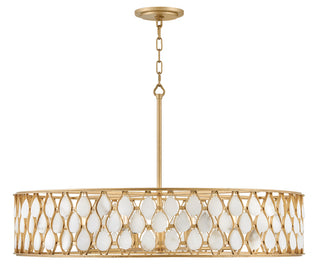 Estie Large Chandelier in Piastra Gold
