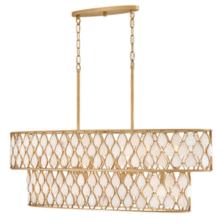 Estie Medium Ten Light Linear in Piastra Gold