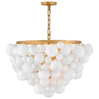 Marabel Medium Chandelier in Distressed Brass