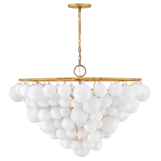 Marabel Large Chandelier in Distressed Brass