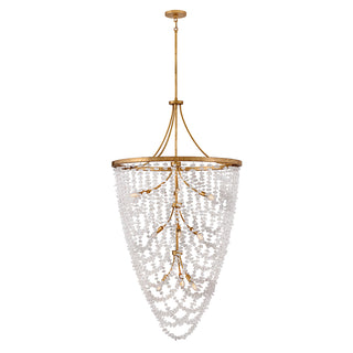 Myra Medium Chandelier in Distressed Brass