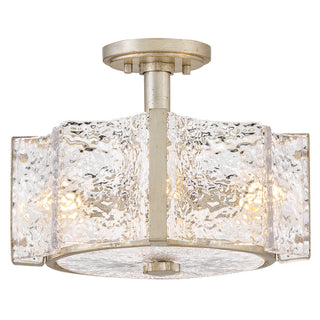 Florian Medium Semi-Flush Mount in Glacial