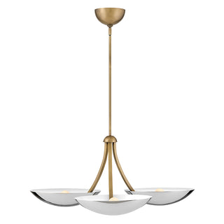 Glenn Large Chandelier in Heritage Brass