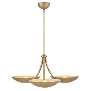 Glenn Large Chandelier in Heritage Brass
