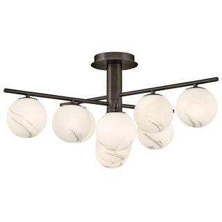 Selene Large Semi-Flush Mount in Black Oxide