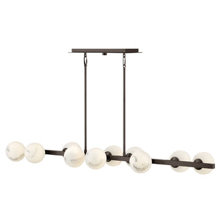 Selene Large Ten Light Linear in Black Oxide