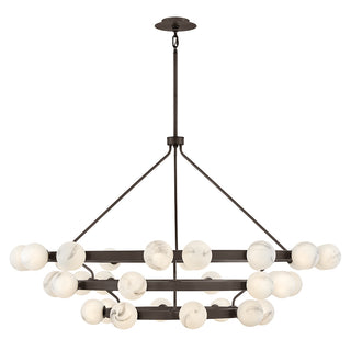 Selene Double XL Multi Tier Chandelier in Black Oxide