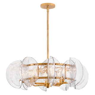 Seraphina Medium Drum Chandelier in Distressed Brass