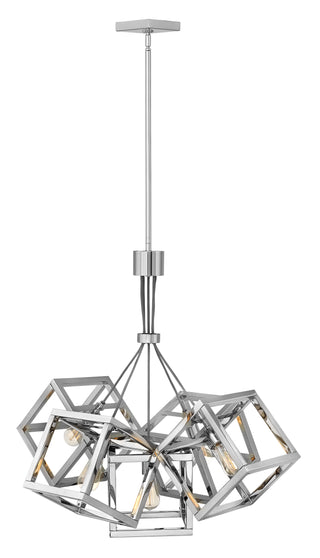Ensemble Medium Single Tier Chandelier in Polished Nickel