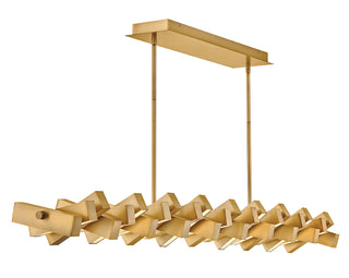 Stitch Large LED Linear in Lacquered Brass