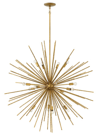 Tryst Large Orb Chandelier in Burnished Gold