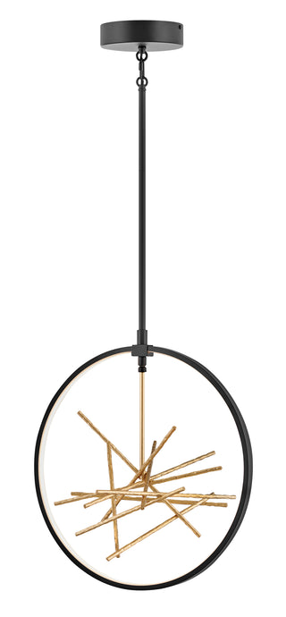 Styx Large Open Frame Pendant in Black