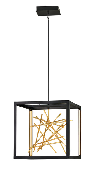 Styx Large LED Open Frame Pendant in Black