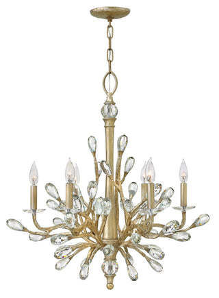 Eve Medium Single Tier Chandelier in Champagne Gold