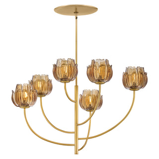 Fantine Medium Chandelier in Unlacquered Brass