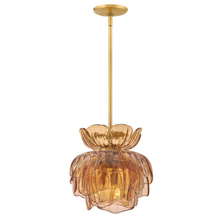 Fantine Medium Pendant in Unlacquered Brass