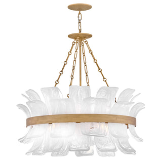 Fleur Medium Drum Chandelier in Burnished Gold